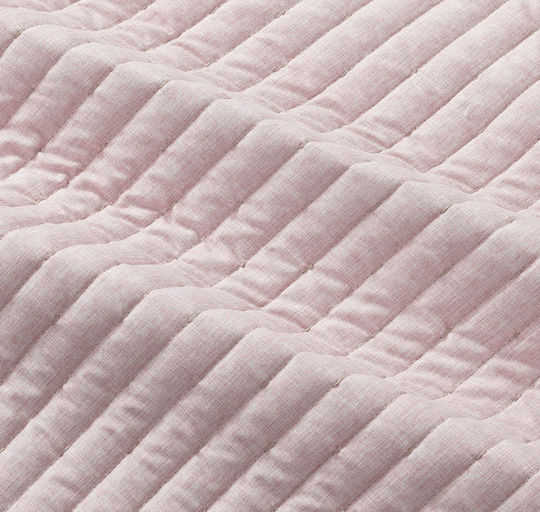 Liolios Home Coverlet Queen Size Dusty Rose 220x240cm