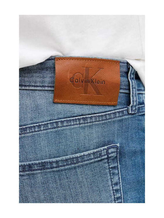 Ανδρικό Παντελόνι Τζιν με Slim Tapered Εφαρμογή Μπλε