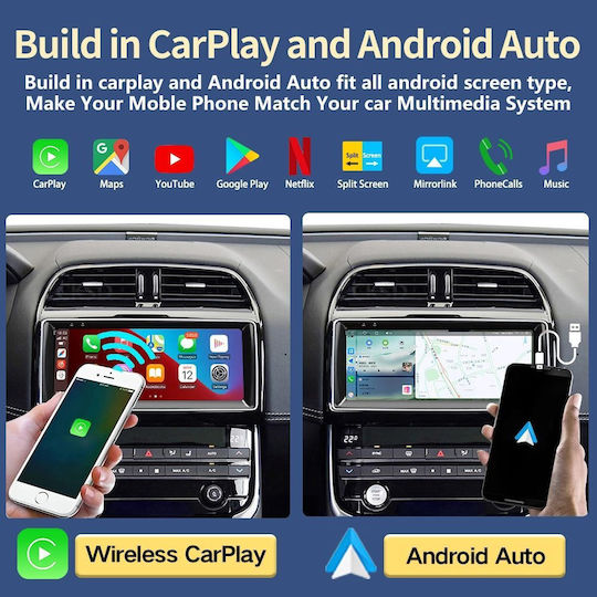 Bizzar Car Audio System for Jaguar F-Pace 2016-2019 (Bluetooth/USB/WiFi/GPS/Apple-Carplay/Android-Auto) with Touch Screen 10.25"