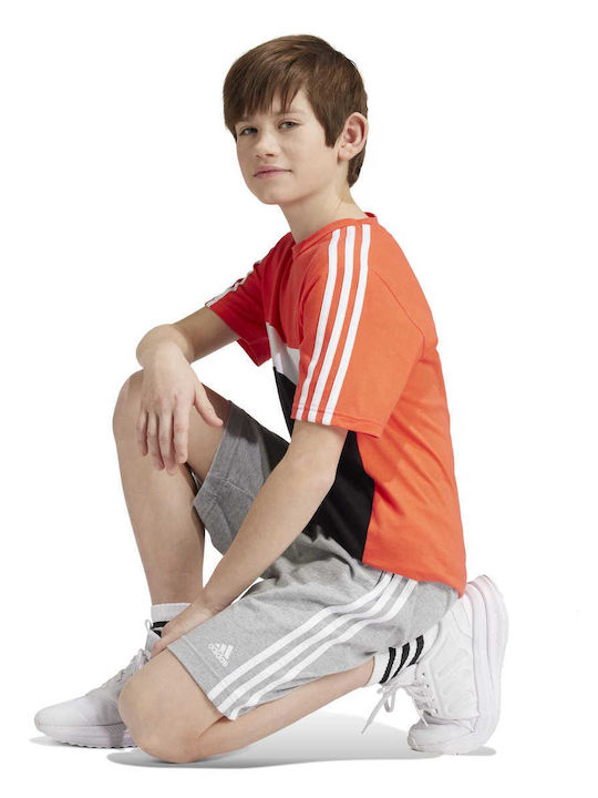 Sportliche Kinder-Shorts/Bermudas Essentials 3-Stripes Gray