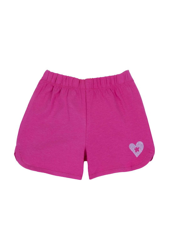 Детски шорт/бермуда Текстил Heart Shorts Фуксия