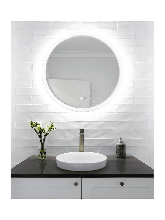 H2O Кръгло Банско Огледало LED 60x60см