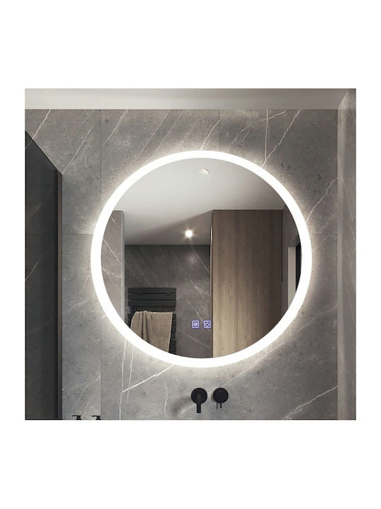 H2O Кръгло Банско Огледало LED 60x60см