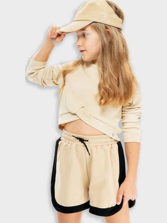 Kids' Shorts/Bermudas Fabric Beige