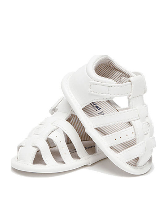 Mayoral Soft-Sole Baby Sandals White