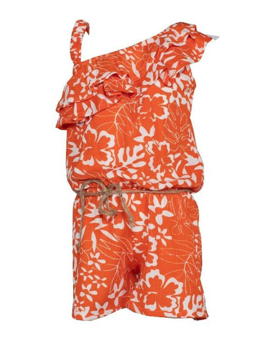Kids' Fabric Jumpsuit Shorts/Bermudas Orange