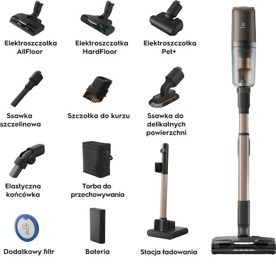 Electrolux Reîncărcabilă Aspirator Stick Neagră EP82U25ULT