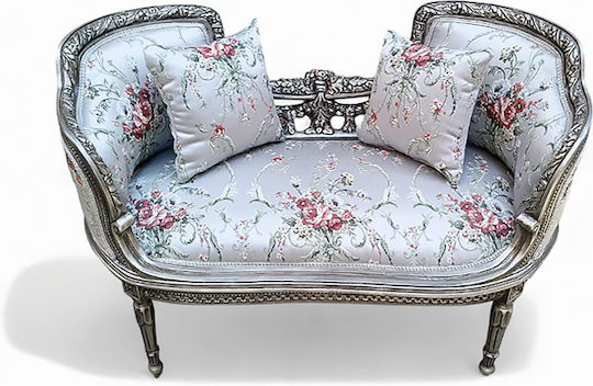 Louis Xv Διθέσιος Υφασμάτινος 110x55x74εκ.
