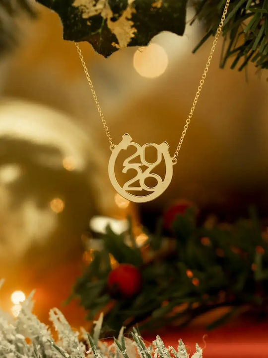 Halskette Talisman Bogen aus Gold 9 K