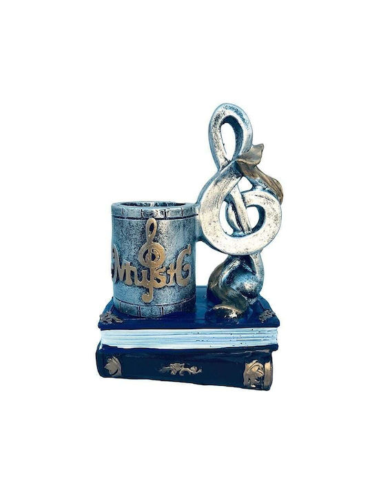 Suport Din Polirolină Motive Muzicale Accesorii Birou 10x13 Cm Albastru