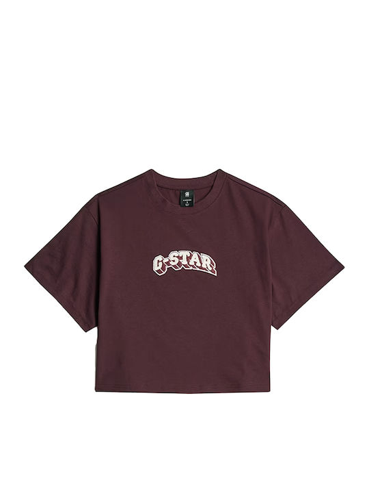 Damen T-Shirt Bordeaux