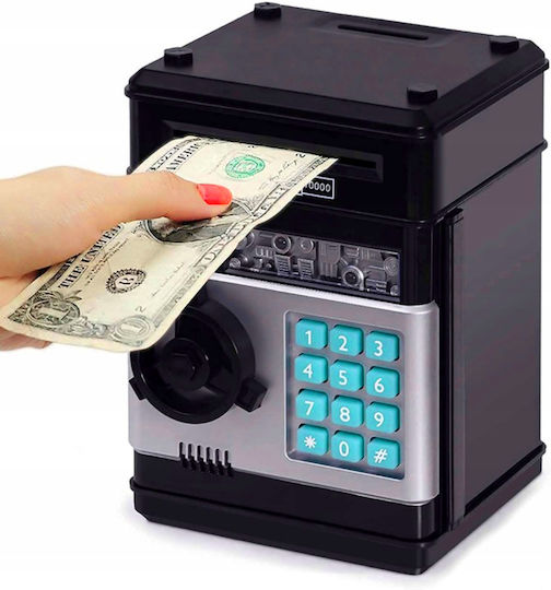 Sicheres Sparschwein ATM Münzen Banknoten Kinder + Pin