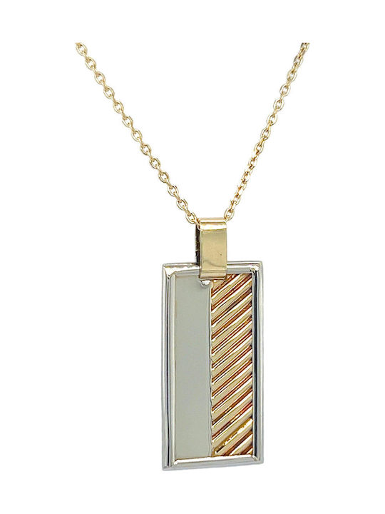 Xryseio Kinder Amulett aus Weißgold 14K PL10540