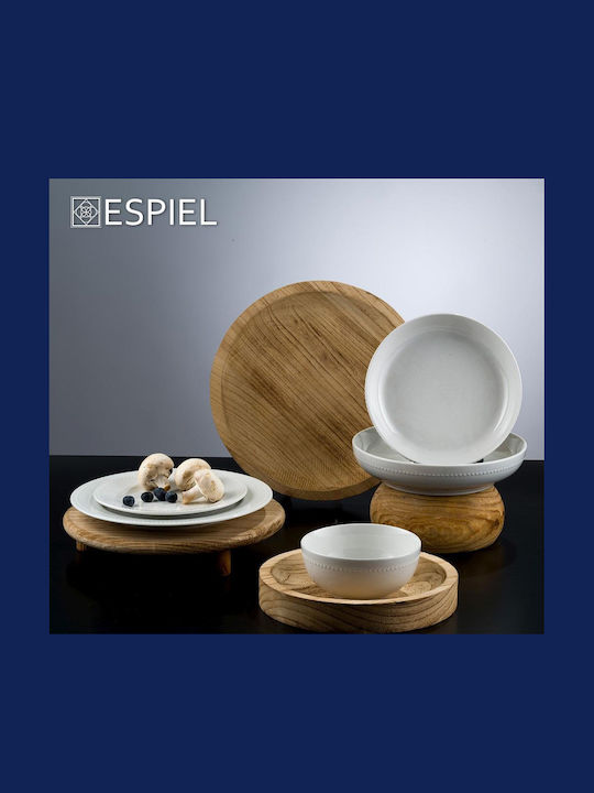 Espiel Чиния Пустинята от Порцелан Бял с Диаметър 21см 6бр