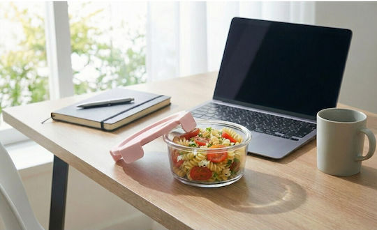 Aj Glass Lunch Box Transparent 420ml