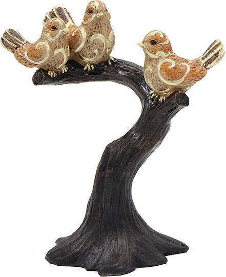 Keskor Dekorativ Vogel aus Polyresin 20x12x24cm 1Stück