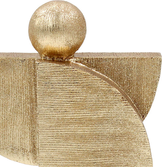 Polyresin Dekoratives 17x10x24 cm Gold Keskor 67329