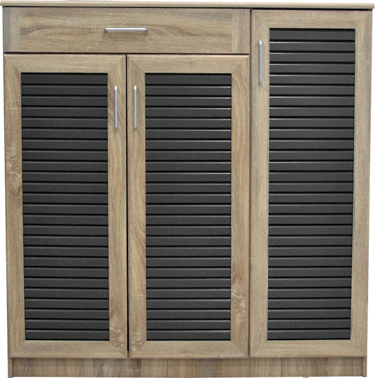 Metall Schuhschrank Sante 120x37x123cm