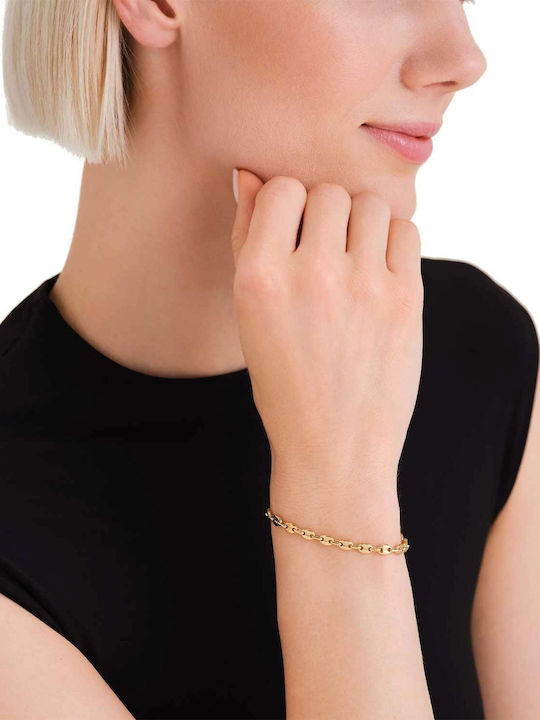 Rosefield Mini Women's Watch with Gold Metal Bracelet