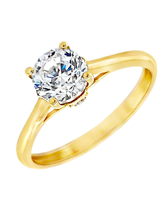 Xryseio Единичен камък от Злато 14K