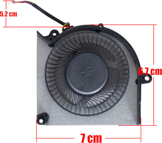 Ανεμιστηράκι Laptop Cpu Cooling Fan Msi Pulse 16 Ai C1v C1vfkg C1vgkg Pabd1a010shr-n527 Ms-15p3 4pin Κωδ.81552