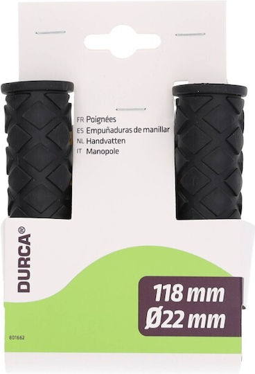 Durca 801662 Χειρολαβές Ποδηλάτου σε Γκρι Χρώμα 122mm