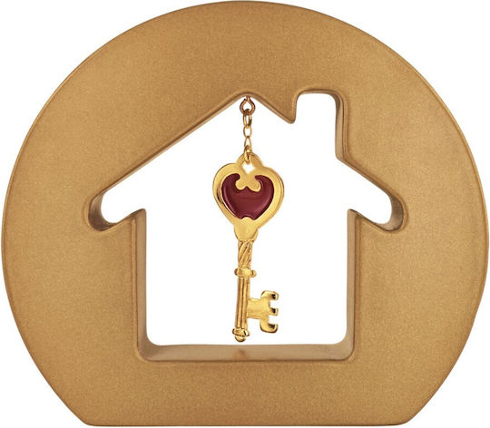 Prince Silvero Tabletop Lucky Charm Home Bronze made of Wood 12x14cm 1pcs