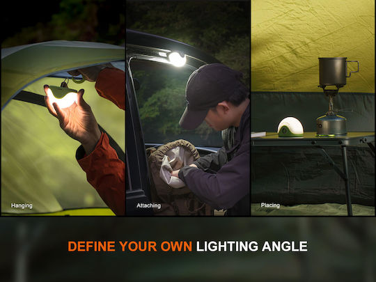 Fenix CL20R V2 Led Rechargeable Lantern for Camping with Flashlight 300 Lumen White