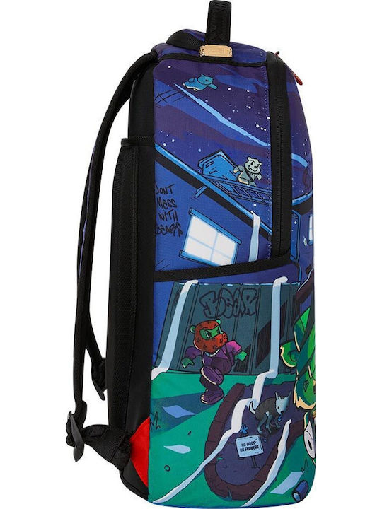 Sprayground Σχολική Τσάντα Πλάτης Πολύχρωμη με Θήκη για Παγούρι
