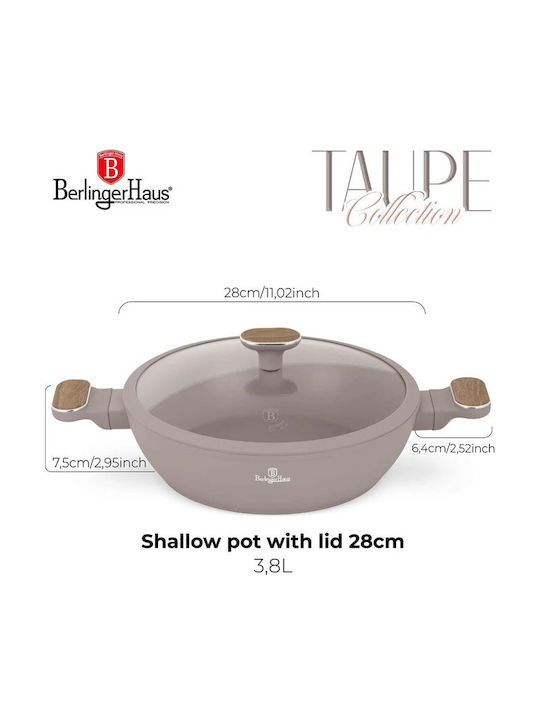 Berlinger Haus Ρηχή Κατσαρόλα από Αλουμίνιο 3.8lt / 28cm