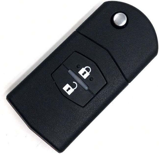 Techstar Car Key Cover Case Compatible Mazda 2 3 5 6 Rx-8 Mx-5 2b 2 Buttons