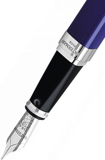 Waterman Exception Slim Πένα Γραφής Fine Μπλε από Ορείχαλκο με Μπλε Μελάνι