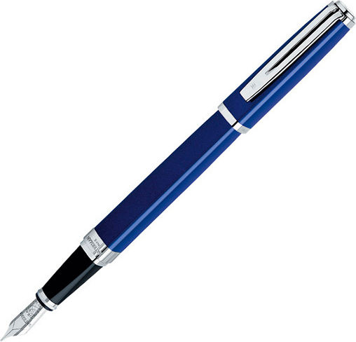 Waterman Exception Slim Πένα Γραφής Fine Μπλε από Ορείχαλκο με Μπλε Μελάνι