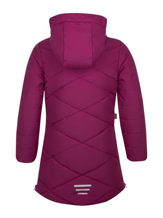 Wasserdicht Kinder Sportjacke mit Futter & Kapuze Lila