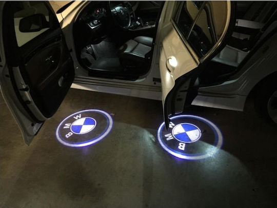 Set 2 Led Embleme Logo Pentru Ușa Dedicate Mașinilor Bmw