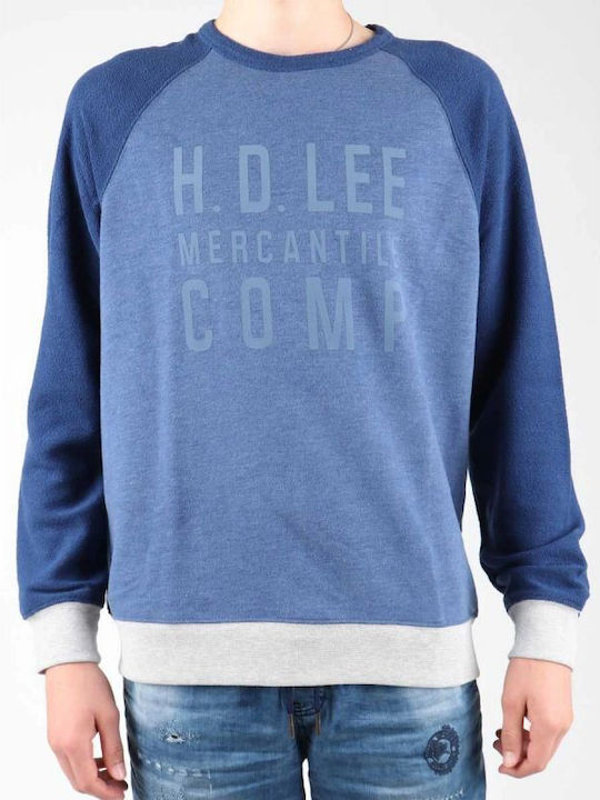 Kinder-Sweatshirt Blau Graphic Crew