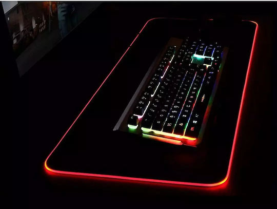 Verk Group XXL Gaming Mouse Pad with RGB Lighting USB Gray 900mm