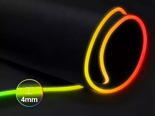 Verk Group XXL Gaming Mouse Pad with RGB Lighting USB Gray 900mm
