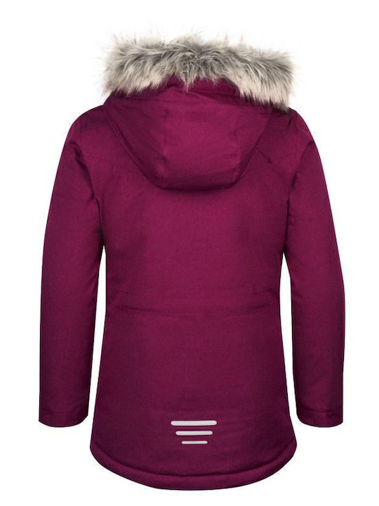 Wasserdichtes Kinderjacke Lässig Winddicht mit Kapuze Rosa