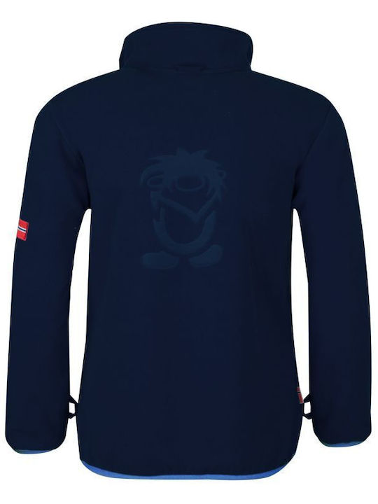 Wasserdicht Kinder Freizeitjacke Winddicht mit Kapuze Blue