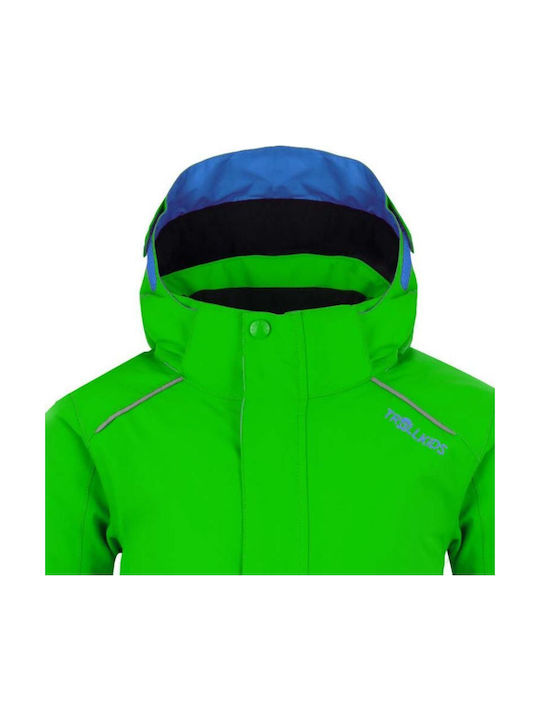 Wasserdicht Kinder Freizeitjacke mit Futter Winter Green