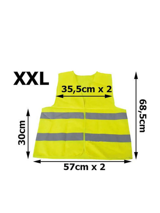 Verk Group Men's Safety Vest with Reflective Film Yellow