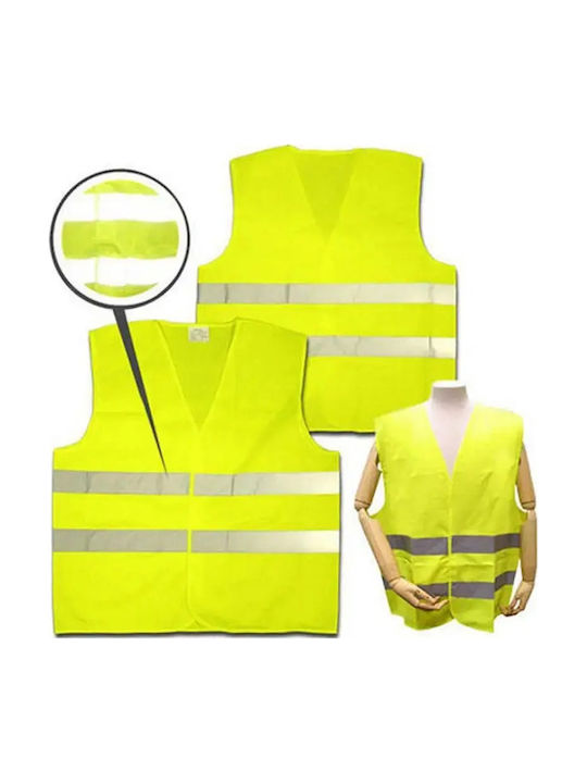 Verk Group Men's Safety Vest with Reflective Film Yellow