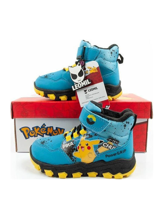 Kids Snow Boots with Velcro Blue