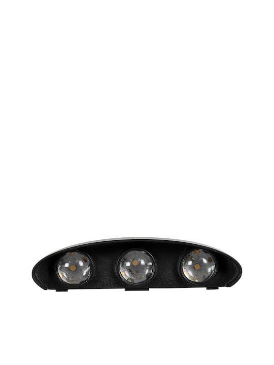 kelvo SIXOAD Wandmontierte Außenbeleuchtung LED IP65 18W mit Natürliches Weiß Licht 17x4x8cm
