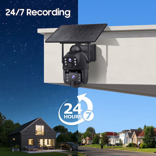 Sectec ST-536-6MAOV-4G-EU IP Surveillance Camera 4G Full HD+ 3MP Waterproof Battery Powered with Two-Way Communication and Lens 2.8mm