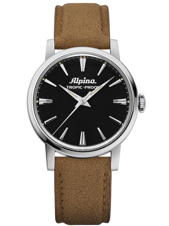 Alpina Ρολόι Αυτόματο με Δερμάτινο Λουράκι Alpina Ρολόι Αυτόματο με Δερμάτινο Λουράκι