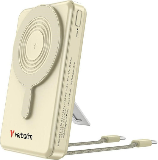 Verbatim Charge ‘n’ Go Power Bank 10000mAh 22.5W Power Delivery / Quick Charge 3.0 Χρυσό