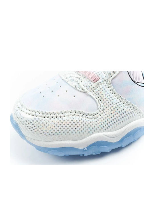 Παιδικά Sneakers με Σκρατς & Φωτάκια Λευκά