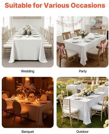 Vevor Τablecloth White 70x120cm 10pcs